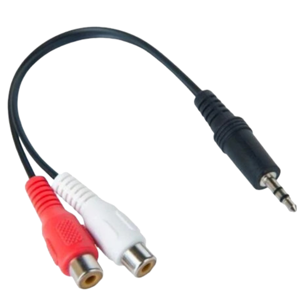 RCA Female to 3.5mm Male adapter cable for turntables